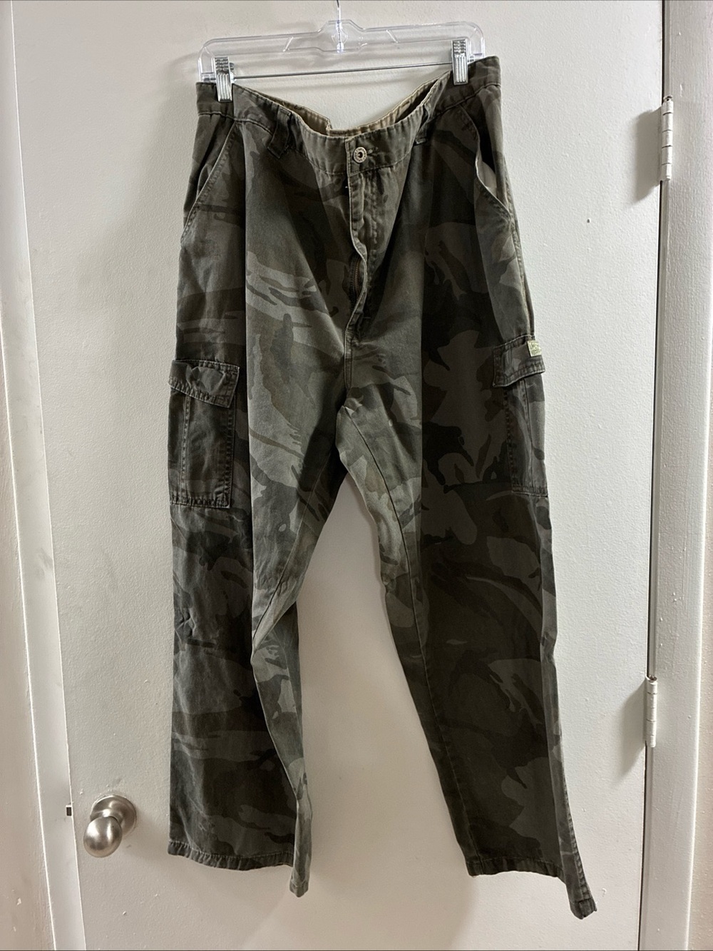 Wrangler Men's Camo Cargo Pants - Olive/Tan Mix